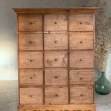 Commode de mercerie, meuble de métier vintage