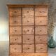 Commode de mercerie, meuble de métier vintage