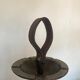 Bronze, steel and leather ashtray by JP Ryckaert, 1970 brutalist.