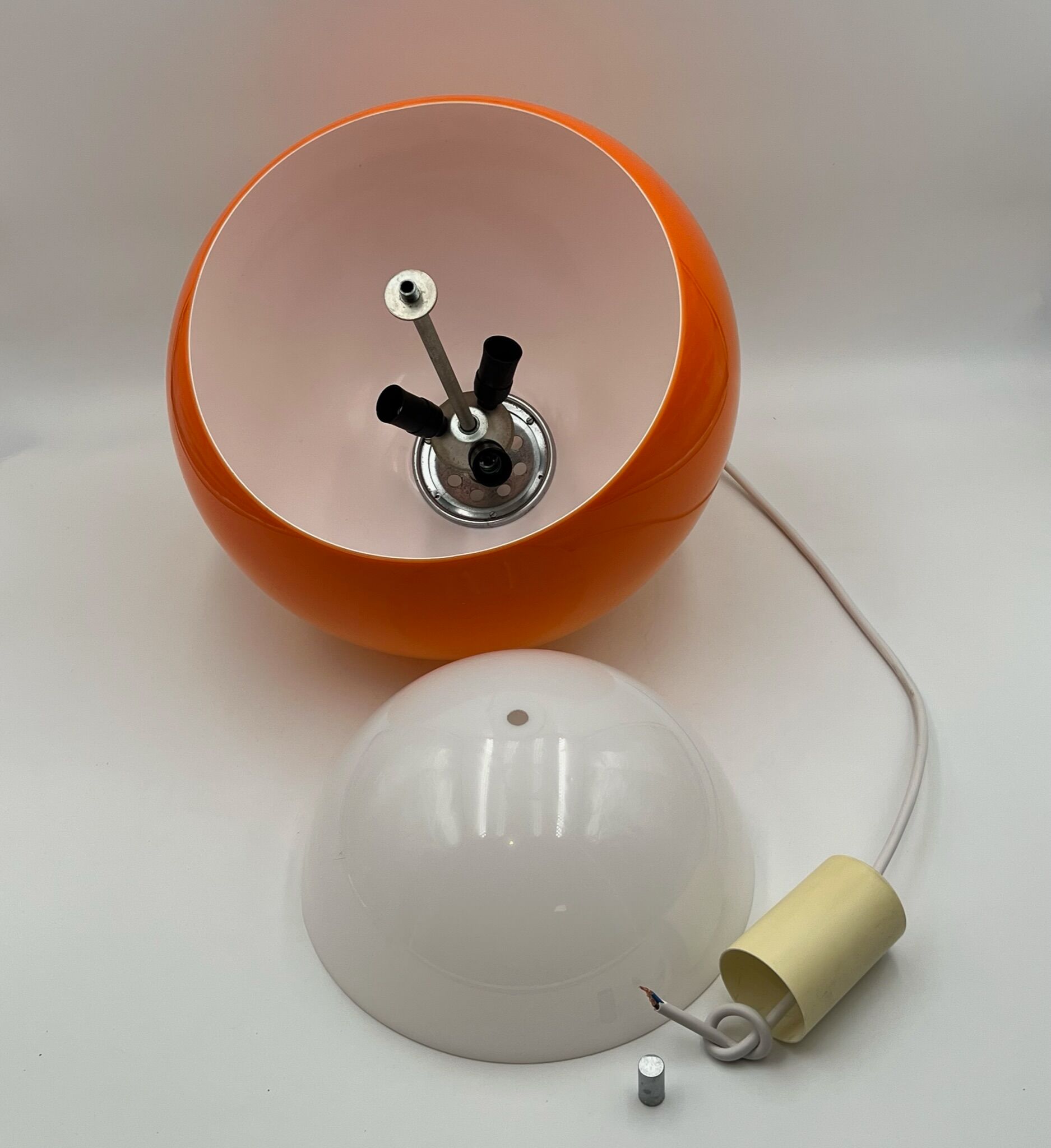 Harvey Guzzini Burgos Pendant Lamp - Rare Space Age Italian Design Hanging Lamp 60s 70s