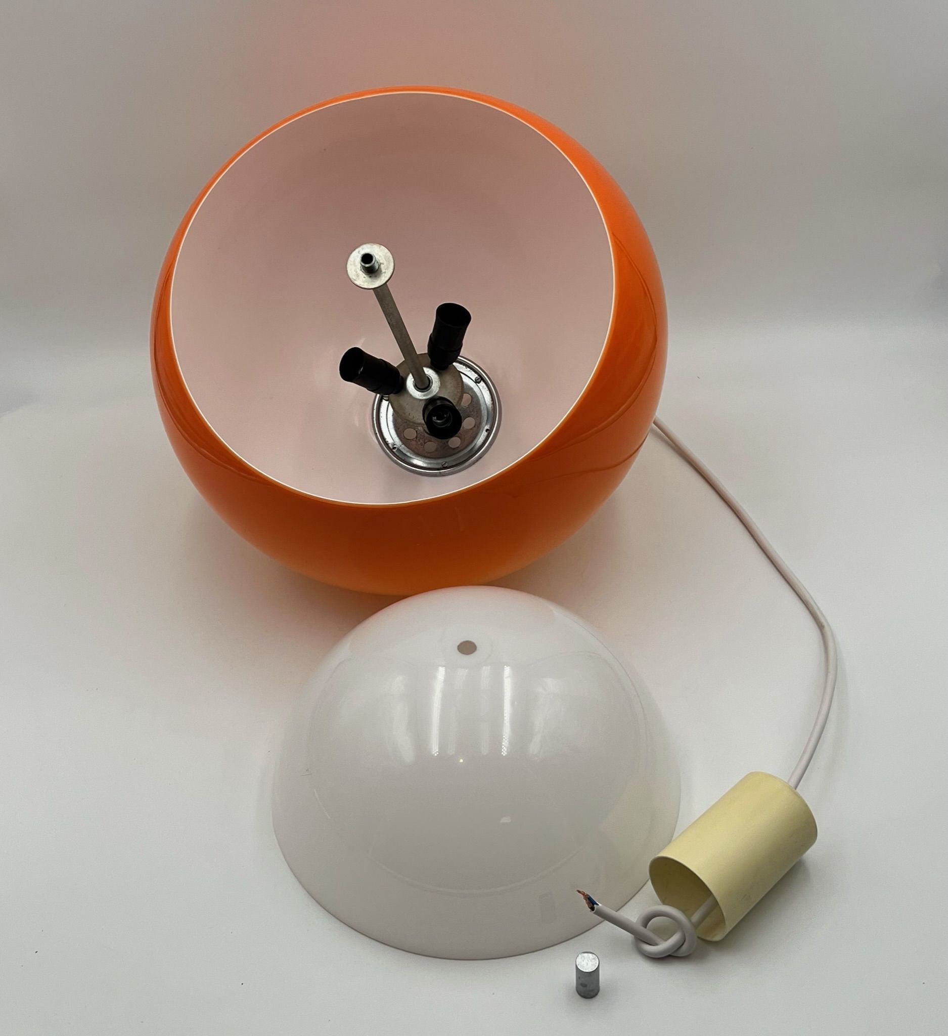 Harvey Guzzini Burgos Pendant Lamp - Rare Space Age Italian Design Hanging Lamp 60s 70s
