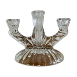 3-spoke glass candle holder