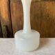 White opaline glass vase 1970