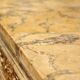 Italian Louis XVI White Lacquer and Giltwood Console with Scagliola Siena Marble Top