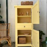 Buffet haut en bois peint (rénové)