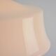 Vintage Mid-Century Modern White Glass Pendant Lamp