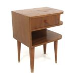 Mahogany bedside table, Swedish Modern, Sweden, 1940.