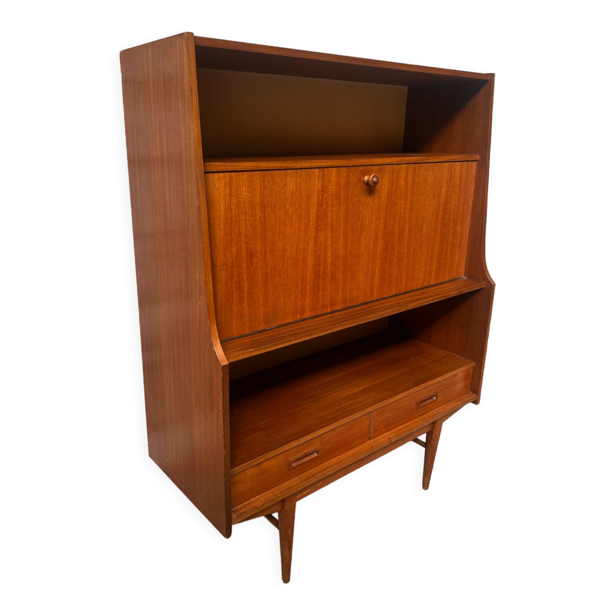Secretary, 1960 Scandinavian high teak row