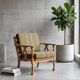 Vintage Oak Chair by Henning Kjærnulf, Denmark, 1960s