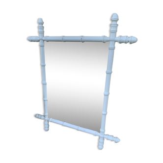 Vintage bamboo mirror 71x61cm