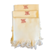 Serviettes de toilette en nid d'abeille