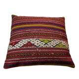 Vintage turkish kilim cushion cover , 55 x 55 cm