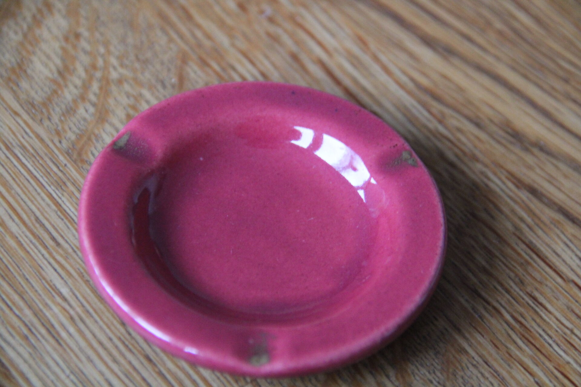 Ashtray in old earthenware