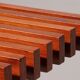 Banc en teck et métal, fabriqué en Italie, années 1970