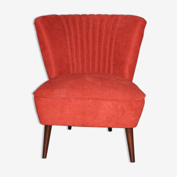 1950s chair red fabric