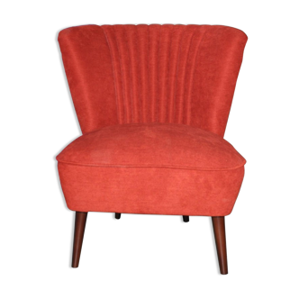 1950s chair red fabric