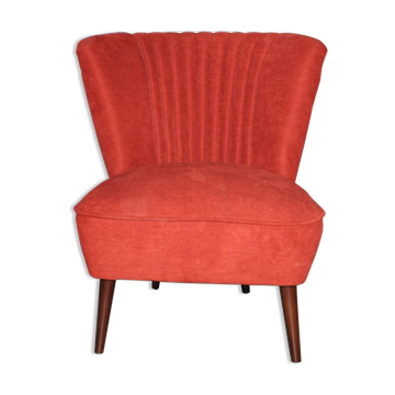 1950s chair red fabric