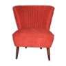 1950s chair red fabric