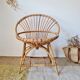 Vintage Shell Chair in Rattan and Bamboo – 1960s