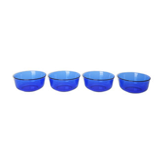 Blue glass bowls France