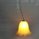 Suspension scandinave verre jaune digitalis grandiflora