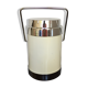 Bucket with vintage white and aluminum ice cream