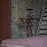 Modern Danish three-seater canapé in pomeranian pine and wool, by Christian IV, 1970s.