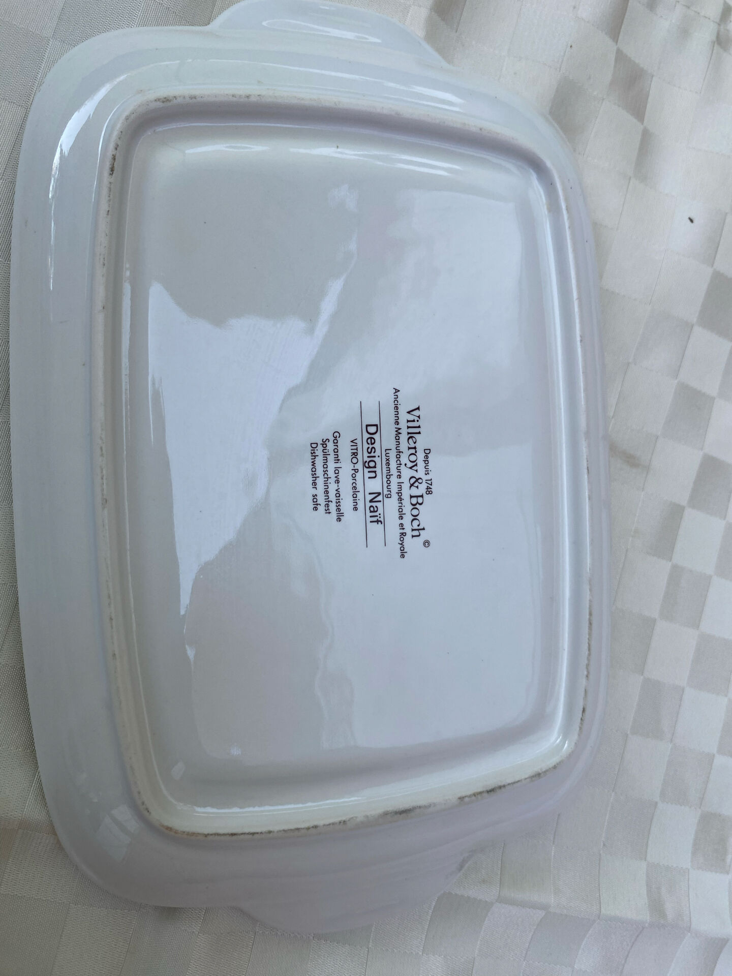 Plat de service rectangulaire à anses Villeroy & Boch — Collection Des