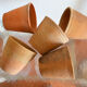 10 antique terracotta pots 9-10 cm