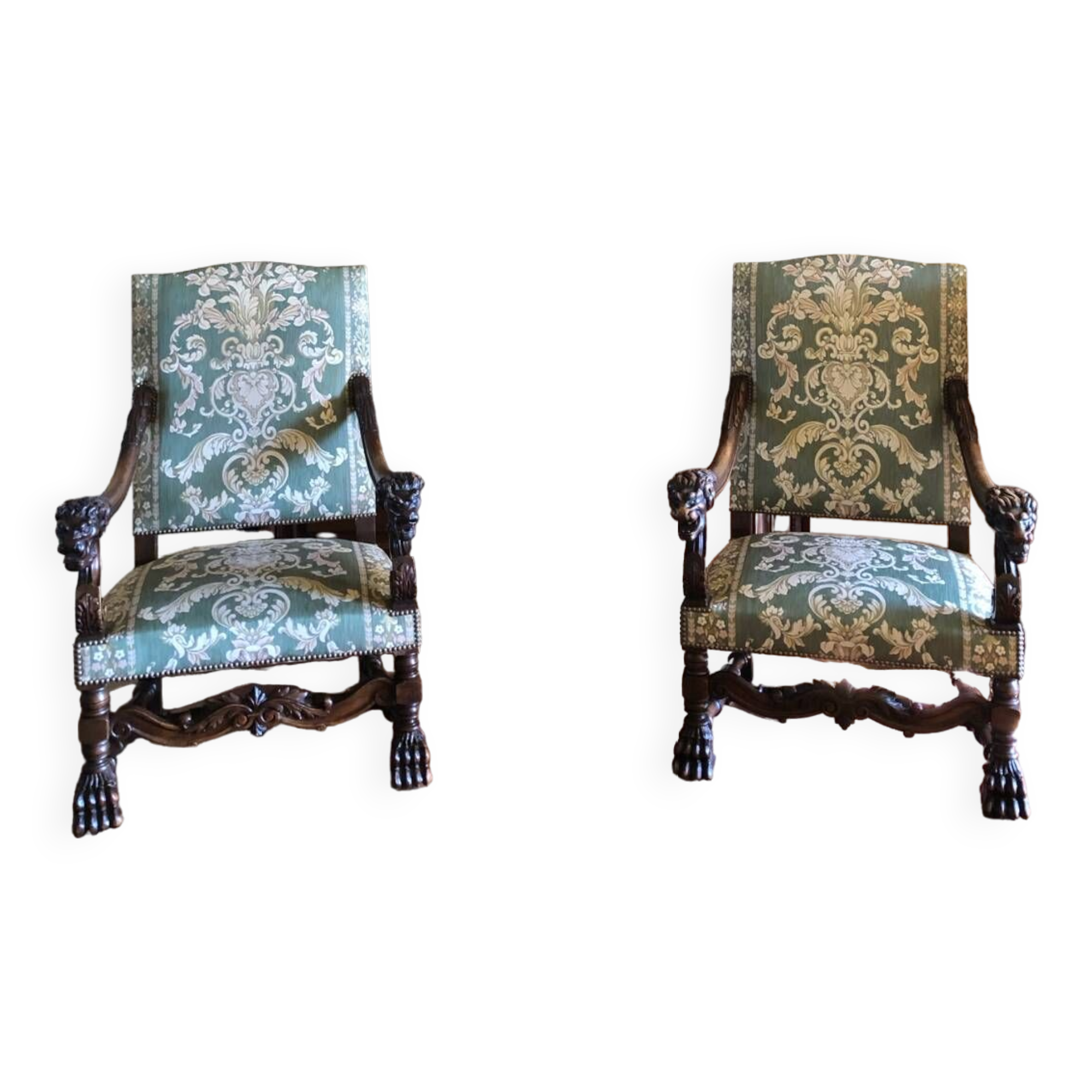 Paire de fauteuils 1900
