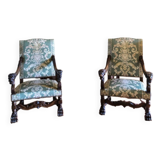 Pair of 1900 armchairs