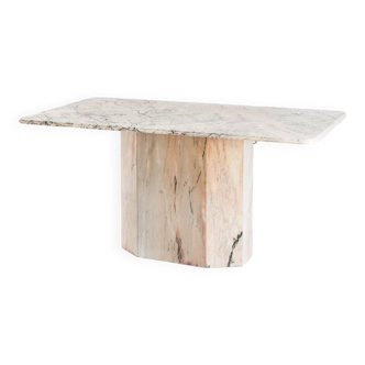 Vintage marble dining table. Italy, 1970s