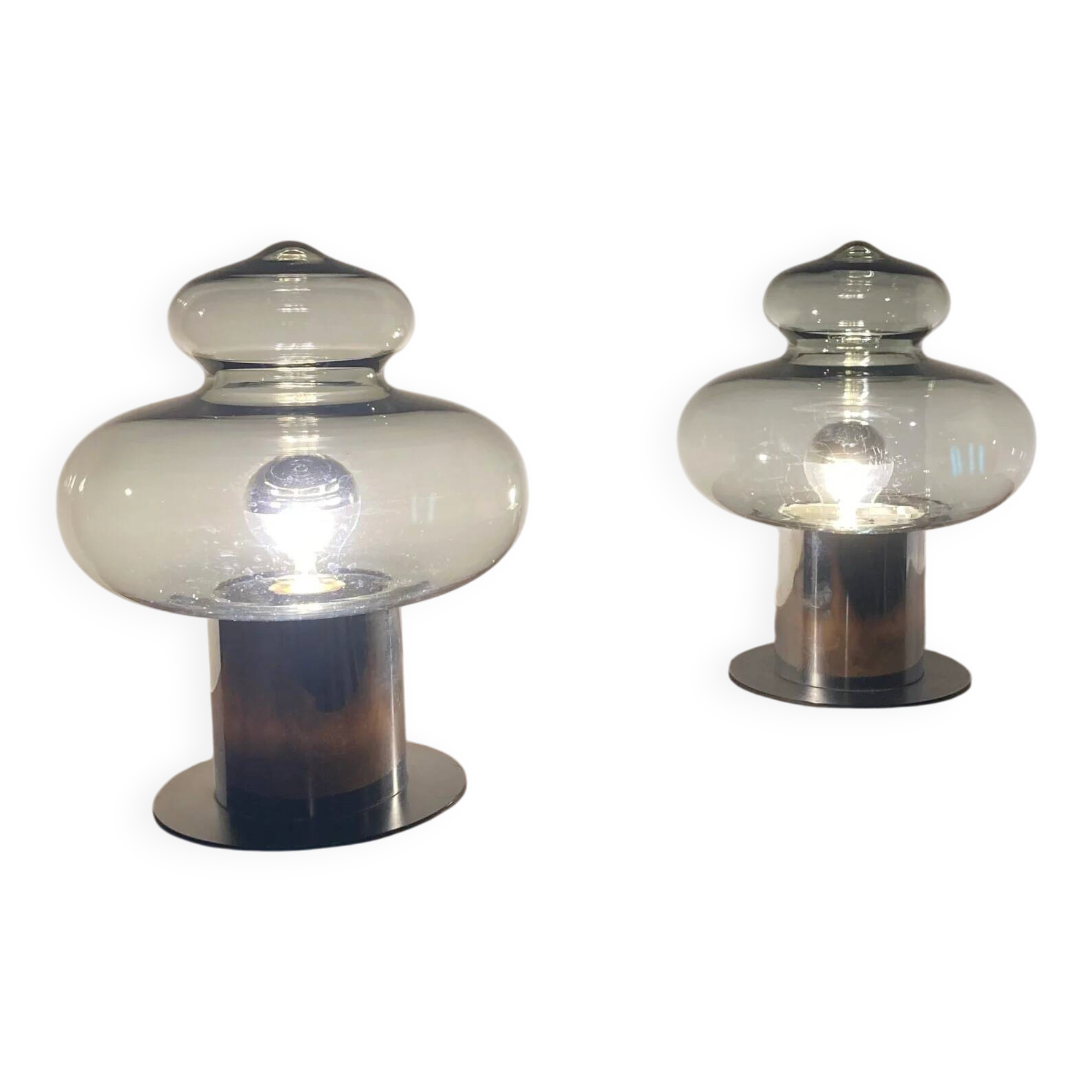 Vintage Anvia Space Age table lamps - set