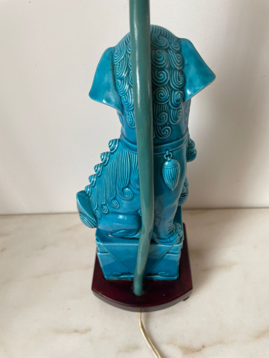 Lampe vintage céramique Hollywood Regency