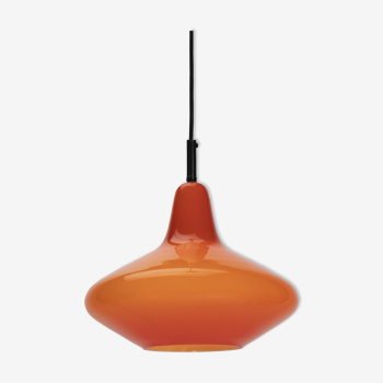 Red Peil and Putzler Space Age Pendant Lamp