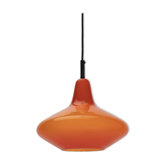 Red Peil and Putzler Space Age Pendant Lamp