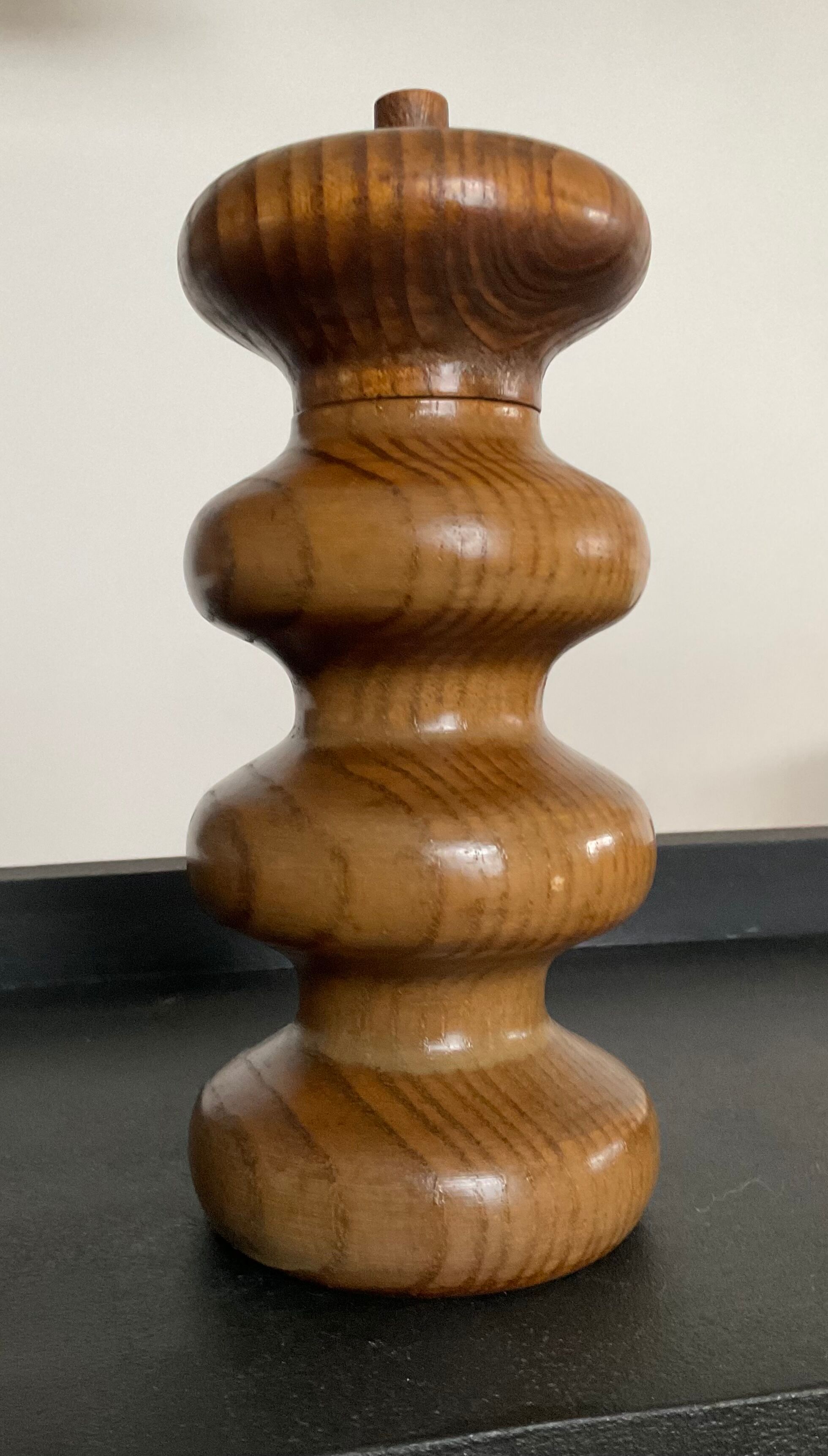 Scandinavian wooden pepper mill 70s