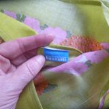 Nappe Bassetti et ses 12 serviettes de table années 70