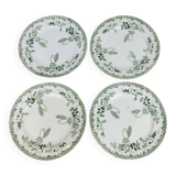4 dessert plates Modern Style St Amand iron land