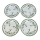 4 dessert plates Modern Style St Amand iron land