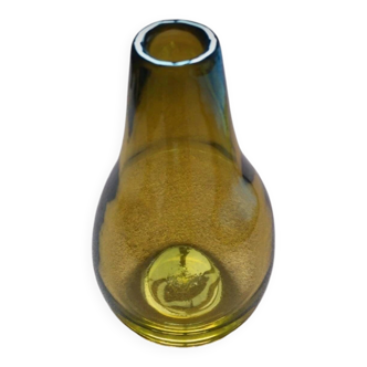 Olive green khaki glass drop vase Habitat