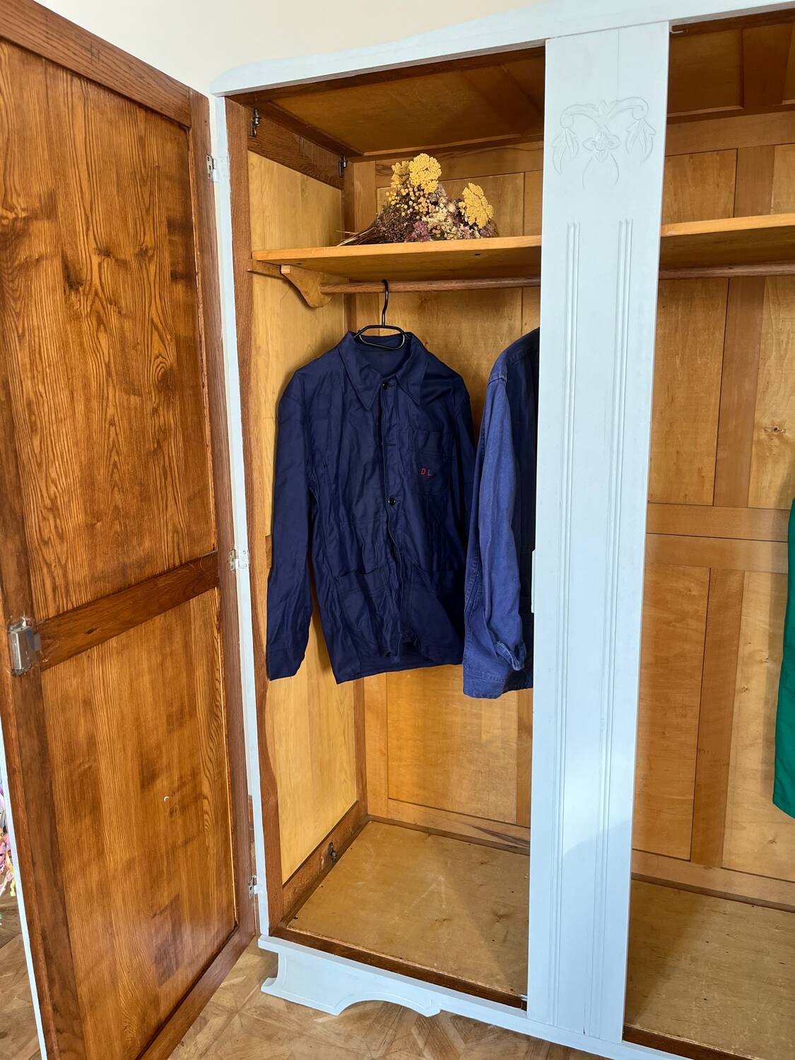 Fjord blue art deco wardrobe