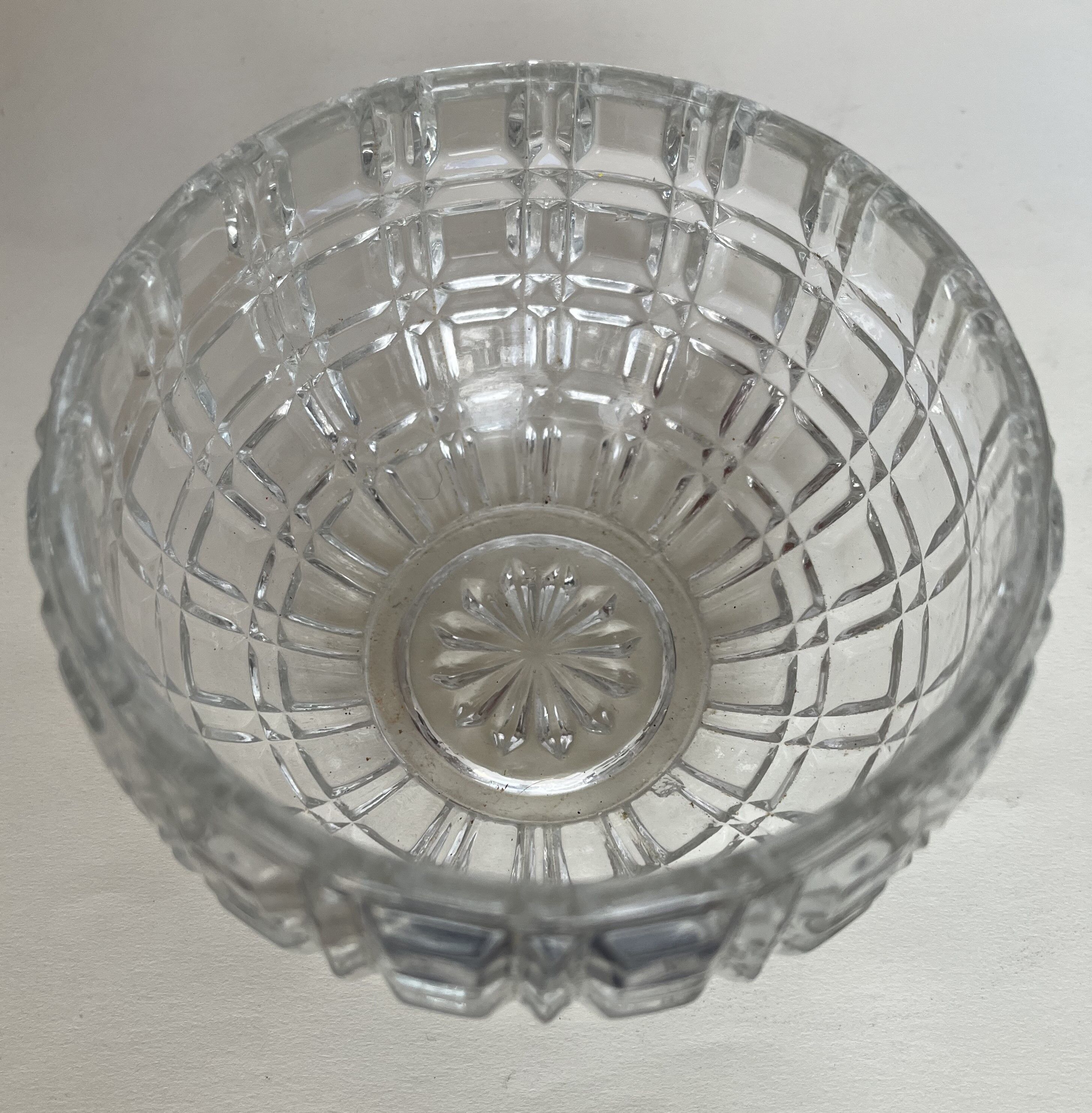 Art deco moulded glass sweetener