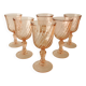 6 Rosaline Arcoroc Vintage Stemmed Glasses