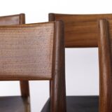 4 Vintage Chairs by Georg Leowald for Wilkhahn, Germany, 1960s, Teak