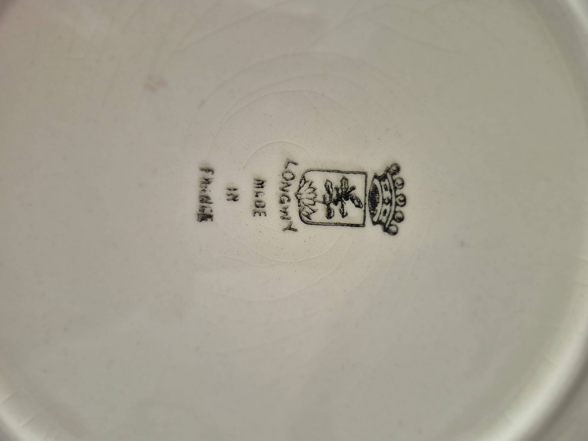 3 assiettes à poisson Longwy Copenhague vintage