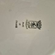3 assiettes à poisson Longwy Copenhague vintage