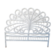 Tete de lit peacock rotin blanc
