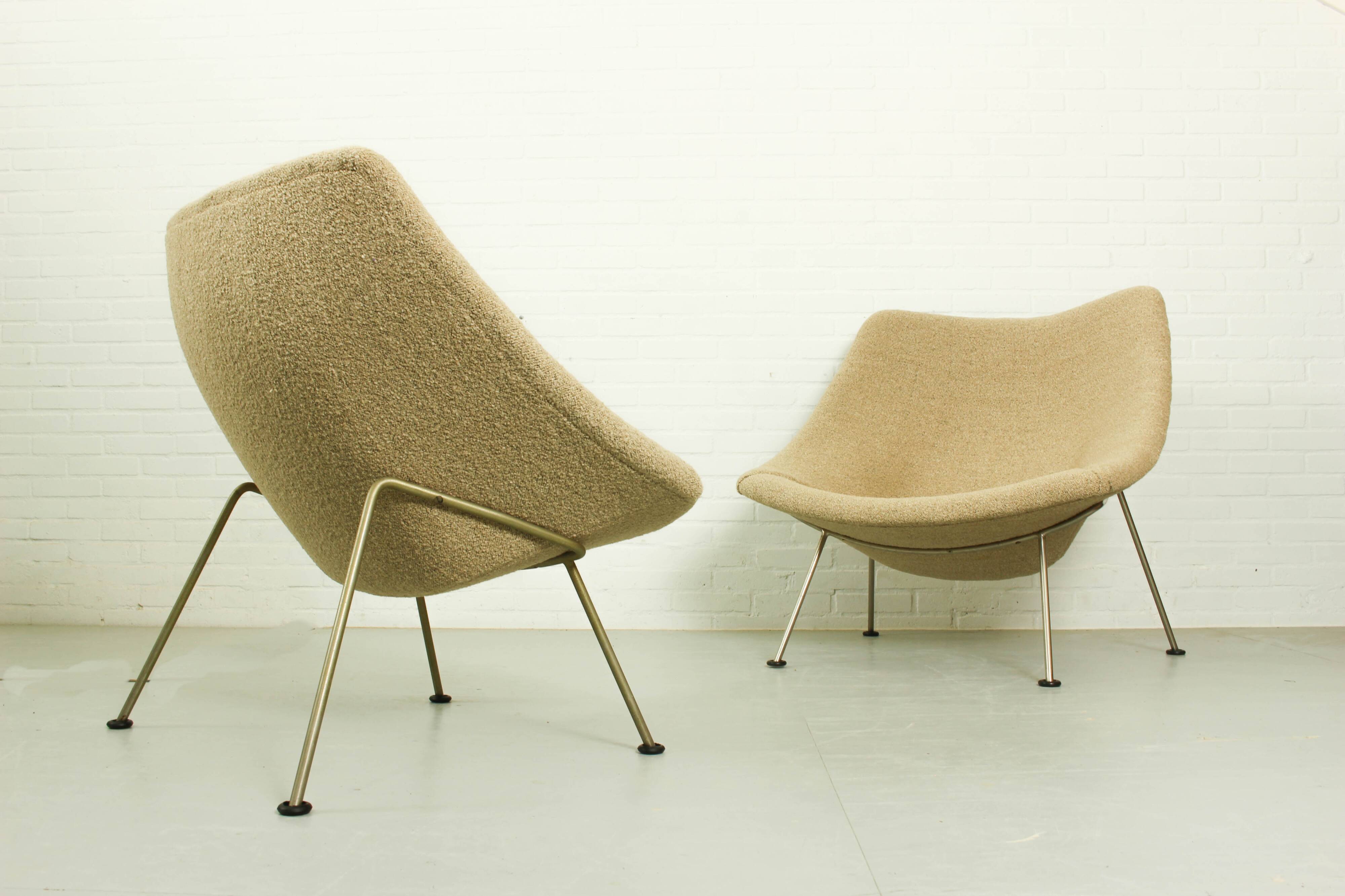 Set of Vintage Oyster Chairs by Pierre Paulin for Artifort, 1960s
