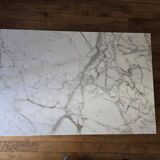 Pelham coffee table in Arabescato marble by designer Matthew Hilton